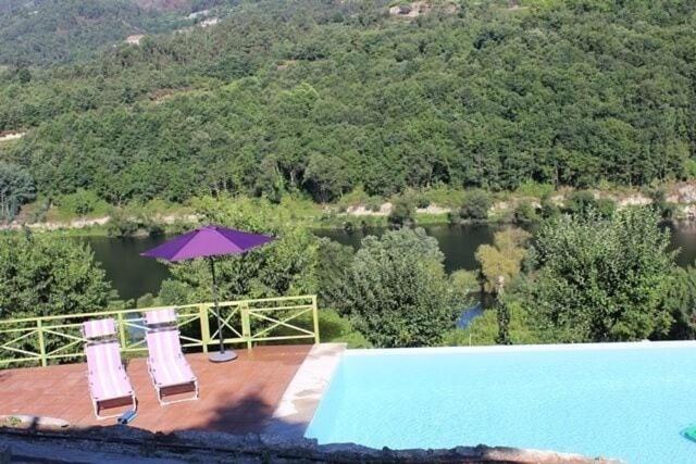 Вилла "Bouca Drigues" Casa Antiga De Pedra Com Piscina E Vista Rio Амаранте Экстерьер фото